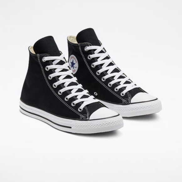 size 5 black converse high tops
